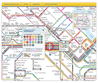 Streckenauswahl mit Bahnverbindungen